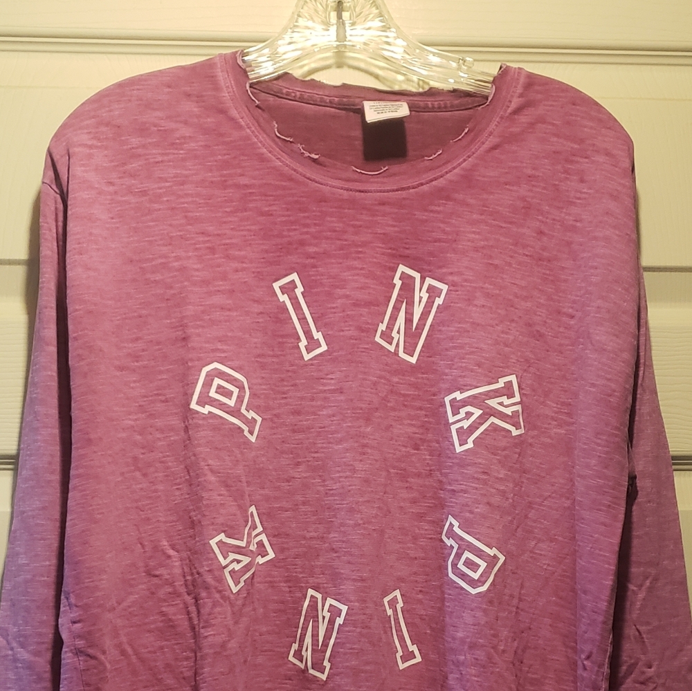 Pink long sleeve tee